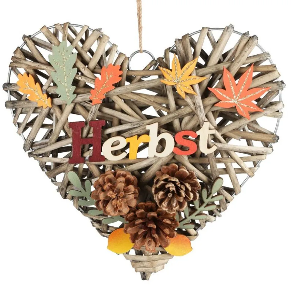 Dekoherz Herbst Aus Rattan 27,5X43Cm