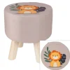 Deko-Hocker Lowe Mit 4 Beinen 28X30Cm