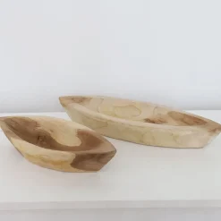 Deko-Holzschale Kano Aus Teak 28,5X12X5,5Cm