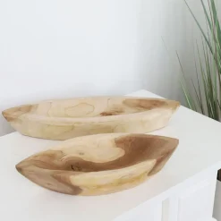 Deko-Holzschale Kano Aus Teak 28,5X12X5,5Cm