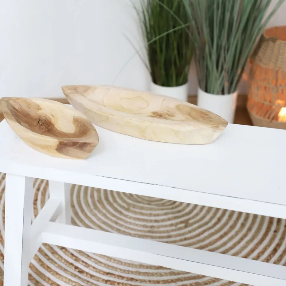Deko-Holzschale Kano Aus Teak 28,5X12X5,5Cm