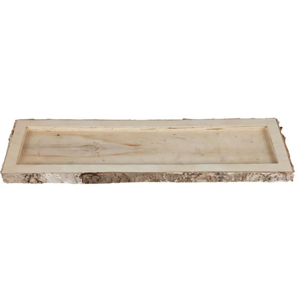 Deko-Holztablett Rechteck 50X15X2,5Cm