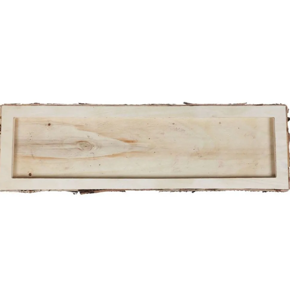 Deko-Holztablett Rechteck 50X15X2,5Cm