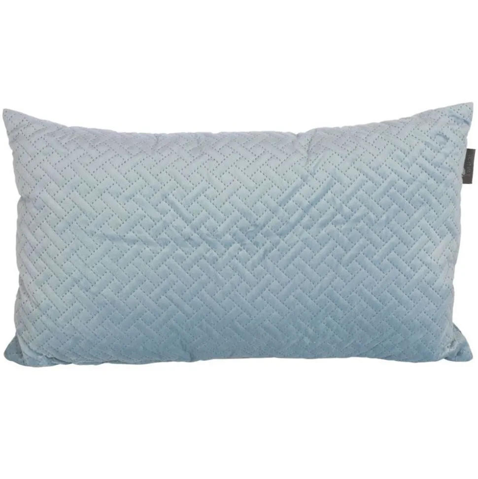Dekokissen Heaven In Steppoptik 45X25Cm Rauchblau