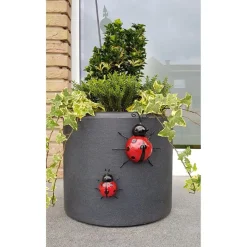 Deko-Marienkafer Aus Metall Gros 16X13,5X7Cm