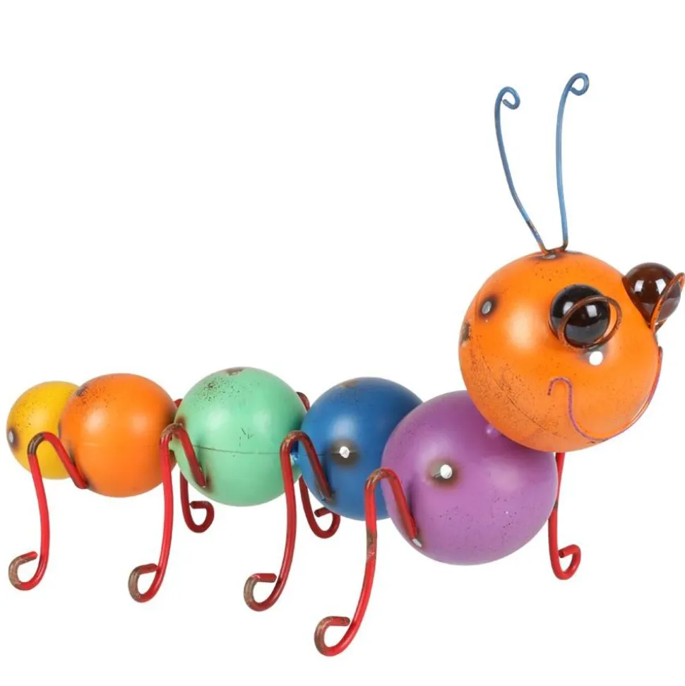 Deko-Raupe Aus Metall Bunt 35X18X21Cm