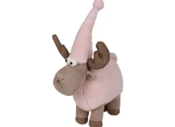 Deko-Rentier Mit Zipfelmutze 29X24X42Cm Rosa/Beige
