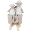 Deko-Schaf Kantenhocker 40Cm Beige/Weis