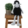 Deko-Schaf Kantenhocker 48Cm Grau/Schwarz