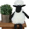 Deko-Schaf Kantenhocker 40Cm Schwarz/Weis