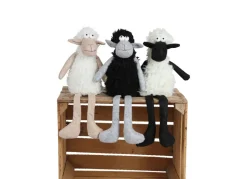 Deko-Schaf Kantenhocker 48Cm Schwarz/Weis