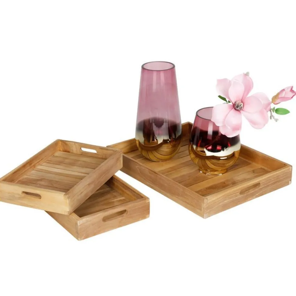 Deko-Tablett Aus Holz 39X5X28,5Cm