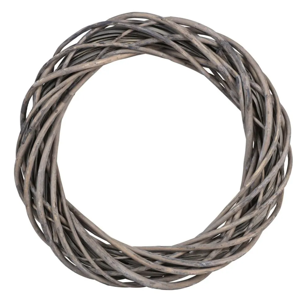 Deko-Weidenkranz 36Cm Grau