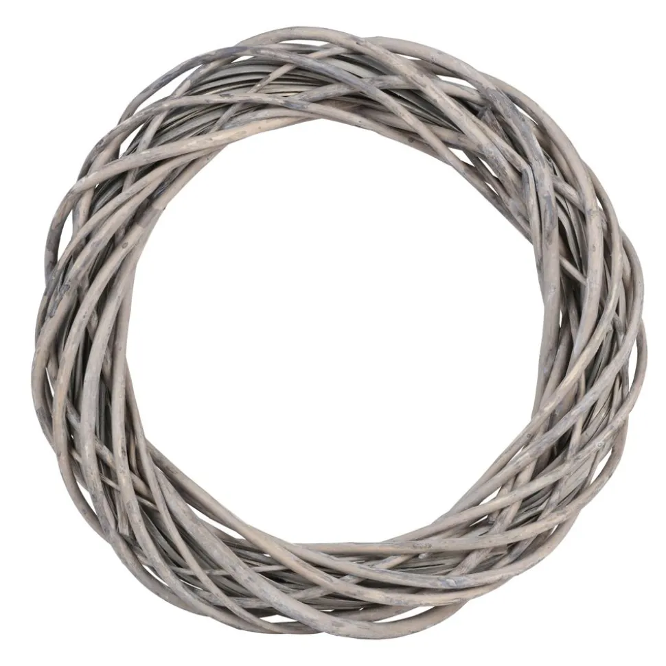 Deko-Weidenkranz 36Cm Grau