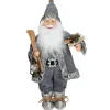 Deko-Weihnachtsmann 60Cm Grau