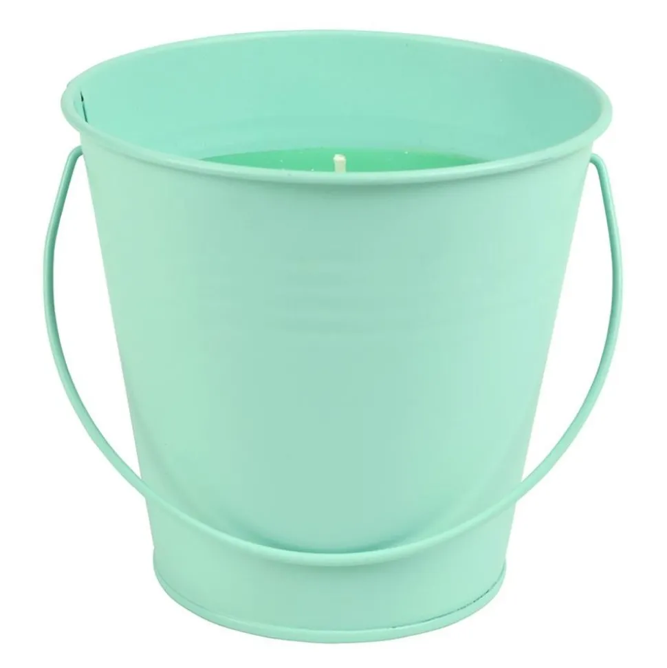Duftkerze Citronella Im Bunten Zinktopf 11X10Cm