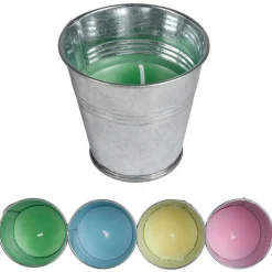 Duftkerze Citronella Im Zinktopf 7X7Cm