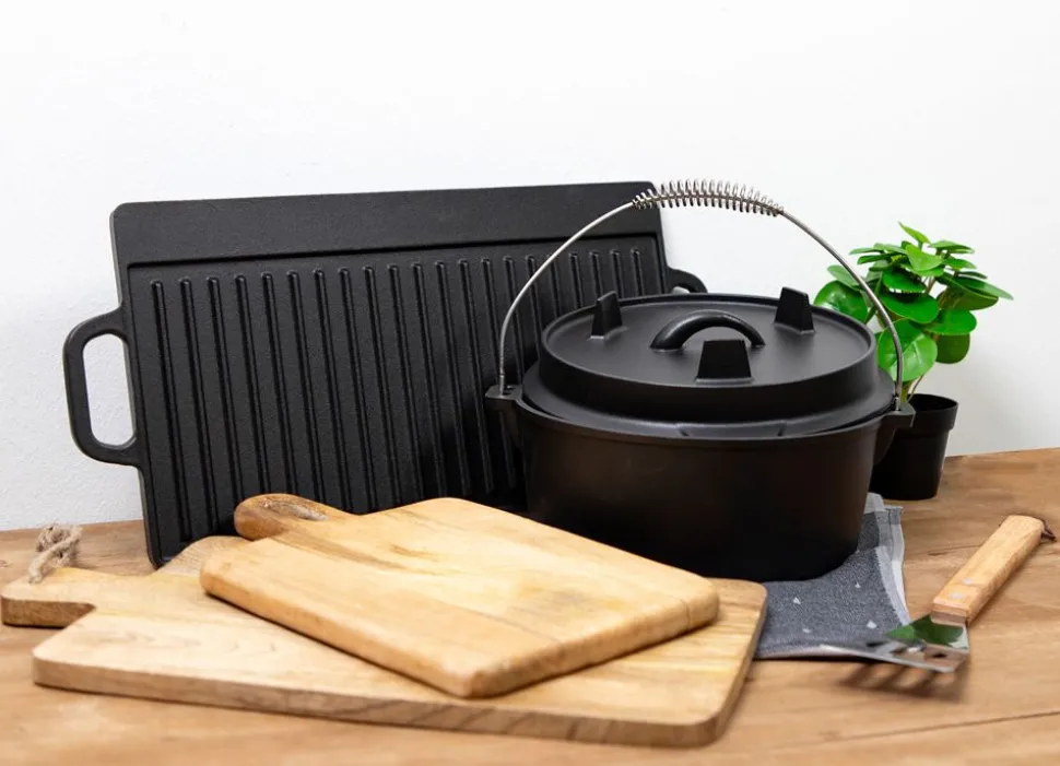 Dutch Oven Aus Gusseisen 25X10Cm 4,3 Liter