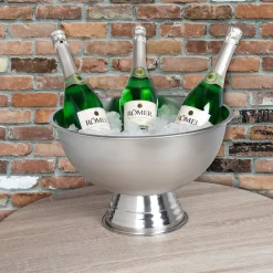Edelstahl-Champagnerkuhler 40,5X24,5Cm