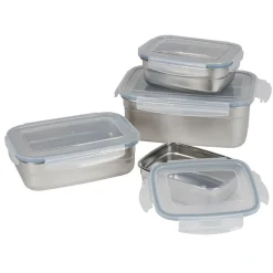Edelstahl-Lunchbox Mit Klickverschlussdeckel 550Ml