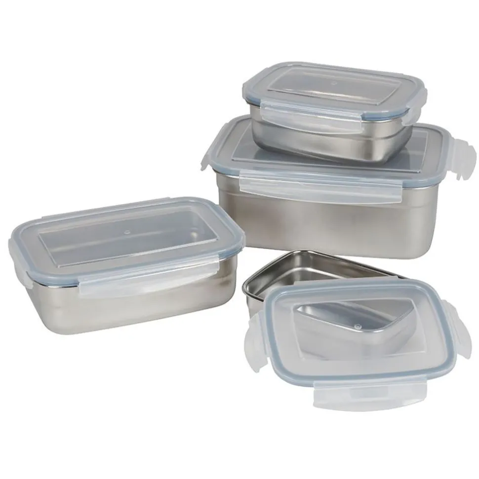 Edelstahl-Lunchbox Mit Klickverschlussdeckel 350Ml