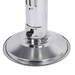 Edelstahl-Saulengrill Rund 69Cm
