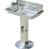 Edelstahl-Saulengrill 50X76X31Cm