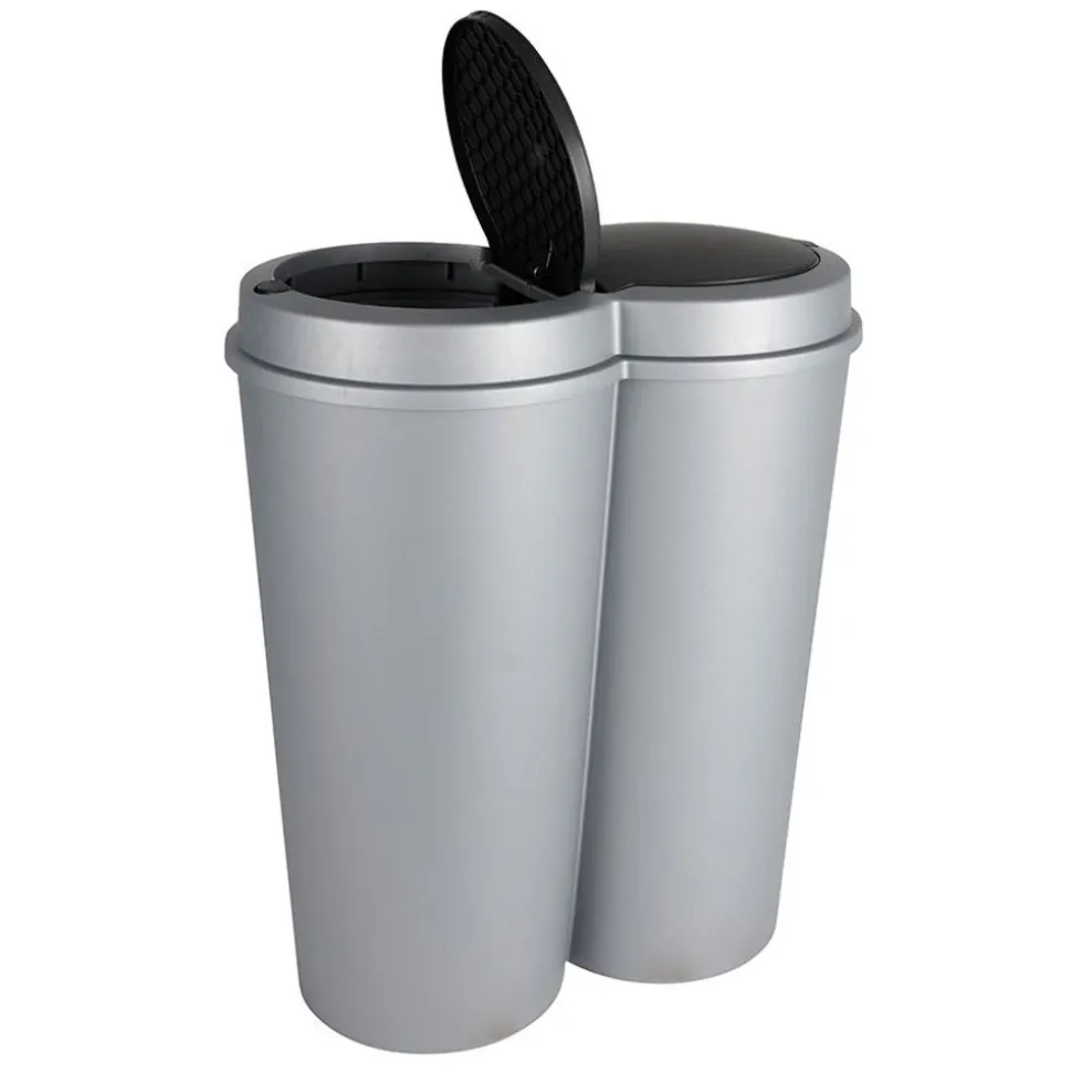 E&K Duo-Bin-Abfalleimer 2X 25L