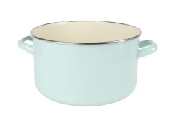 Emaille-Fleischtopf Mit Glasdeckel 16Cm Mint