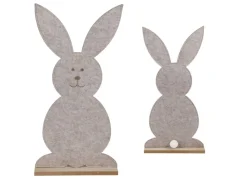 Filz-Dekofigur Osterhase 62Cm Beige