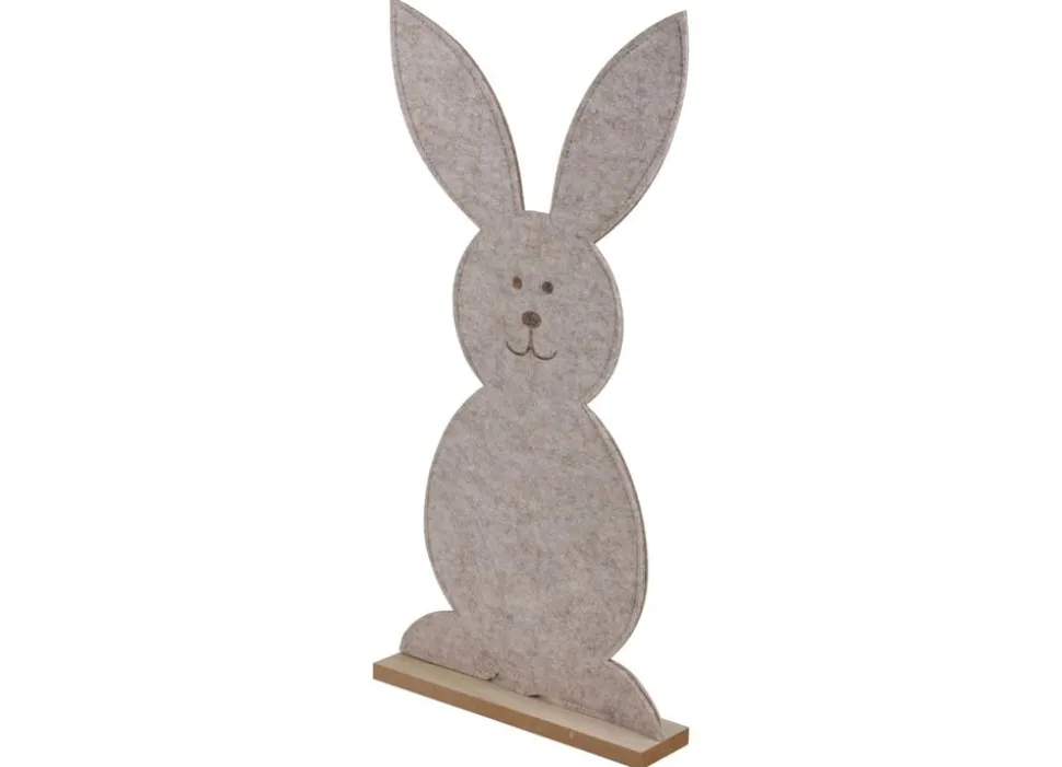 Filz-Dekofigur Osterhase 62Cm Beige