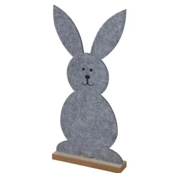Filz-Dekofigur Osterhase 62Cm Hellgrau