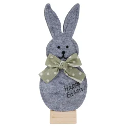 Filz-Osterhase Mit Schleife Happy Easter 26Cm