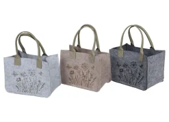 Filztasche Mit Fruhlingsmotiv 24X14,5X30Cm