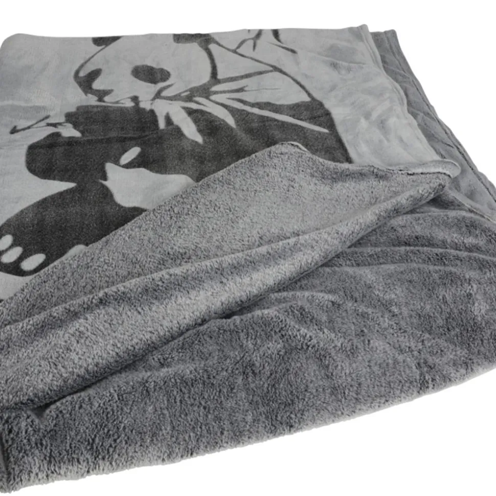 Flanell-Kuscheldecke Mit Panda-Print 150X200Cm