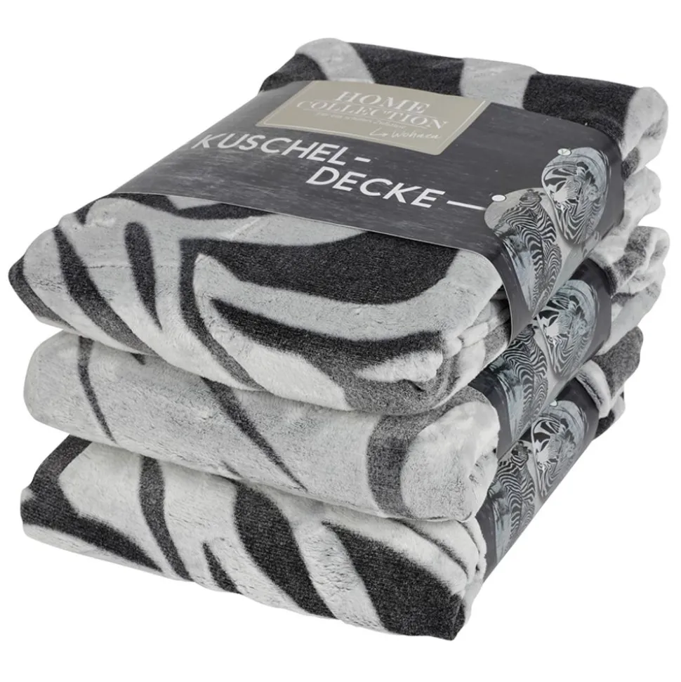 Flanell-Kuscheldecke Mit Tiger-Print 150X200Cm
