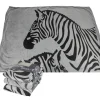 Flanell-Kuscheldecke Mit Zebra-Print 150X200Cm