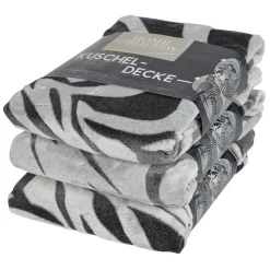 Flanell-Kuscheldecke Mit Zebra-Print 150X200Cm