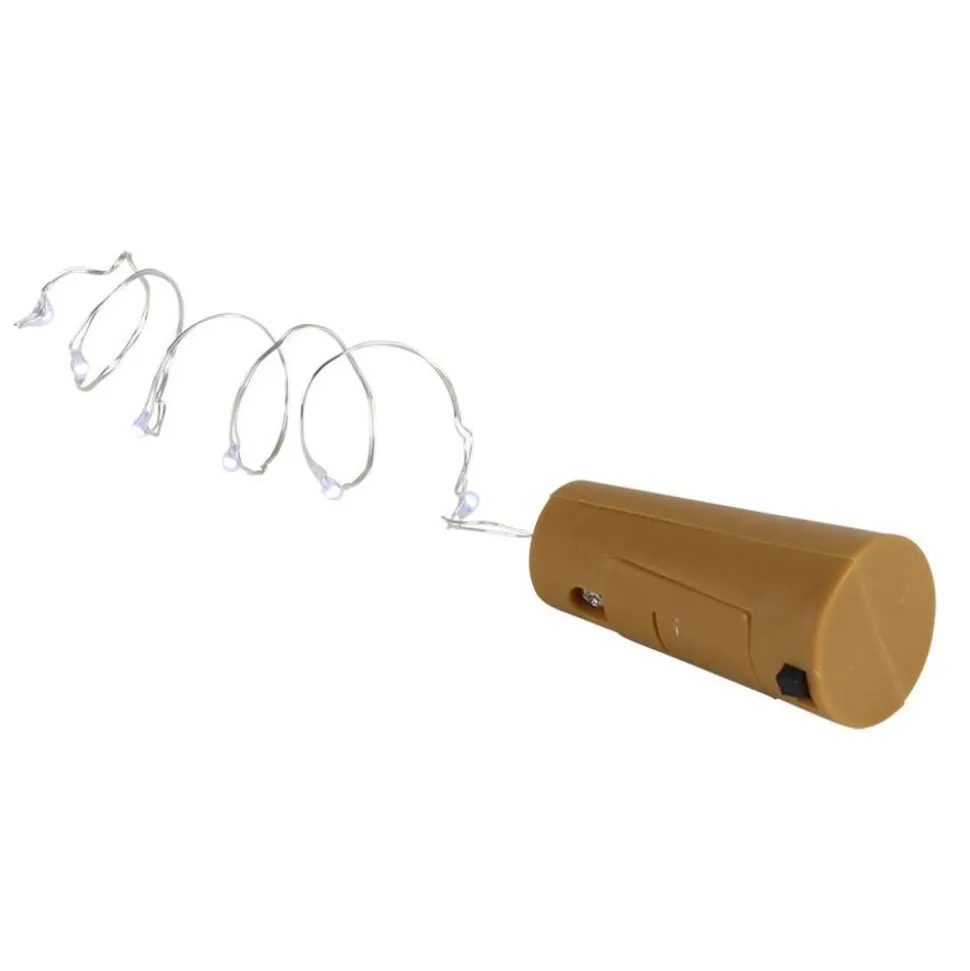 Flaschenlichterkette Mit 10 Leds Warmweis