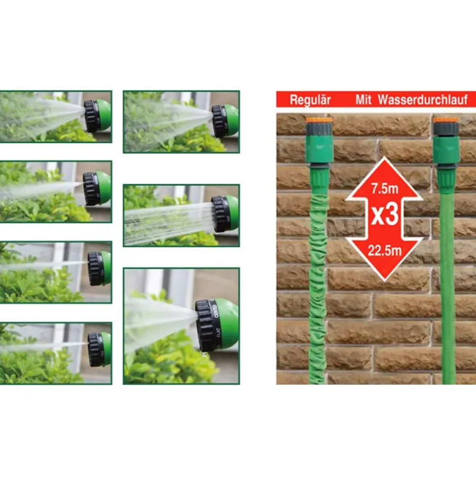 Flexi Gartenschlauch 7,5-22,5M