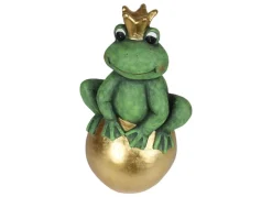 Froschkonig Auf Goldener Kugel