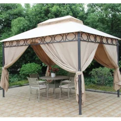 Gartenpavillon Cape Town 3X4M Natur