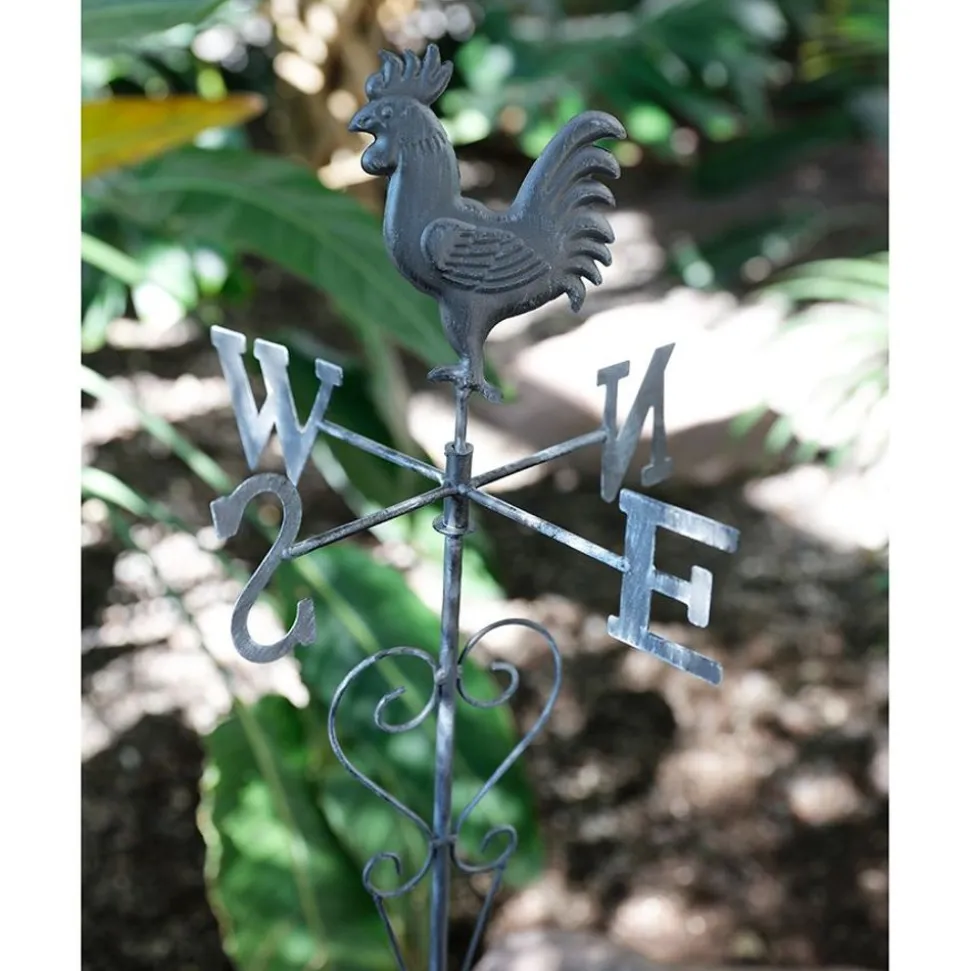 Gartenstecker Wetterhahn 109,5Cm Vintage-Grey
