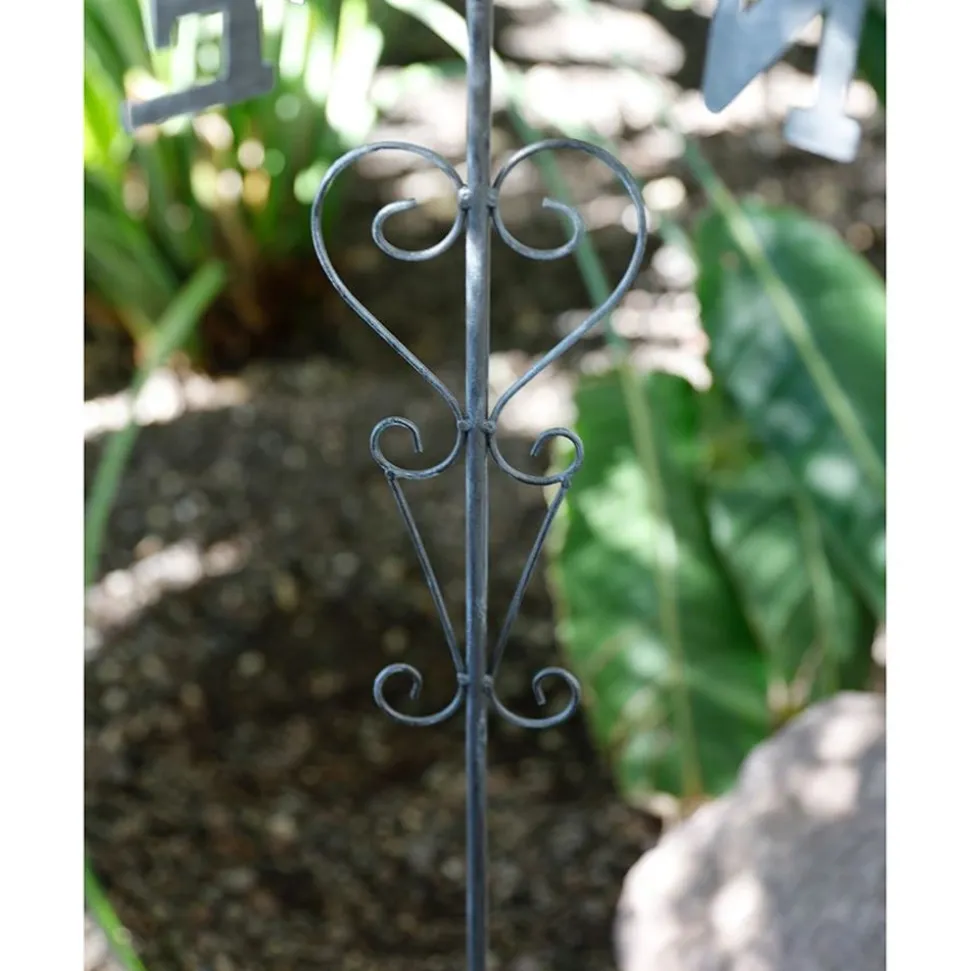 Gartenstecker Wetterhahn 109,5Cm Vintage-Grey
