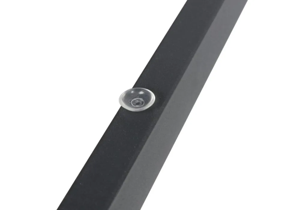 Gartentisch Korfu Mit Glasplatte 90Cm Anthrazit