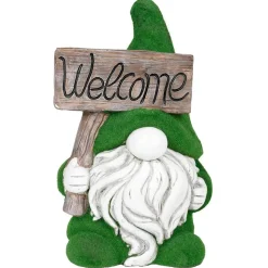Gartenzwerg Welcome Mit Gras-Optik 40Cm