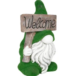 Gartenzwerg Welcome Mit Gras-Optik 40Cm