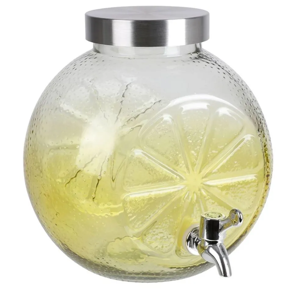 Glas-Getrankespender Zitrone 5L Gelb