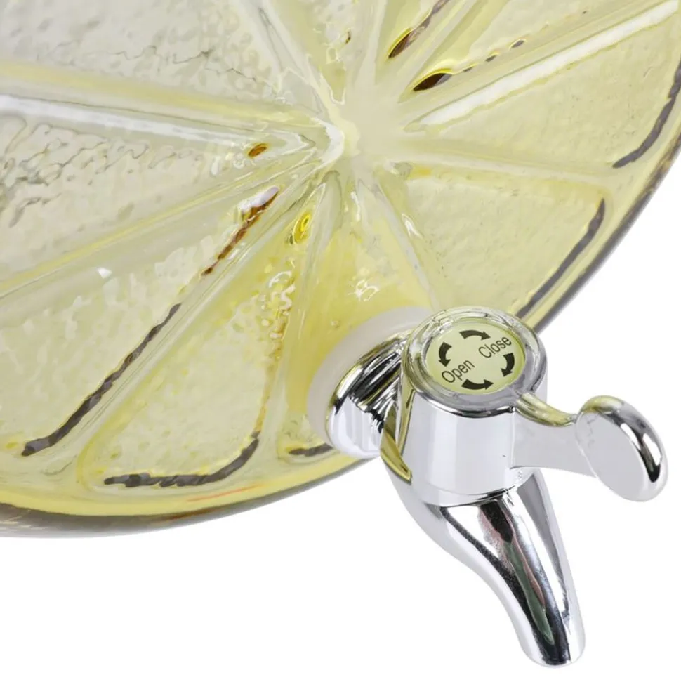 Glas-Getrankespender Zitrone 5L Gelb