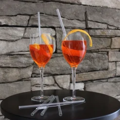 Glas-Trinkhalme 20Cm Mit Reinigungsburste 5-Teilig